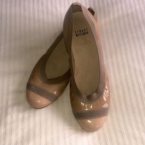 Stuart Weitzman neutral two-tone ballerinas